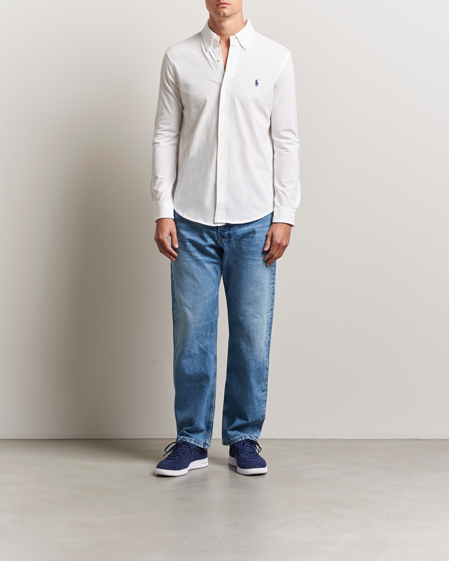 Hombres | Camisas | Polo Ralph Lauren | Featherweight Mesh Shirt White