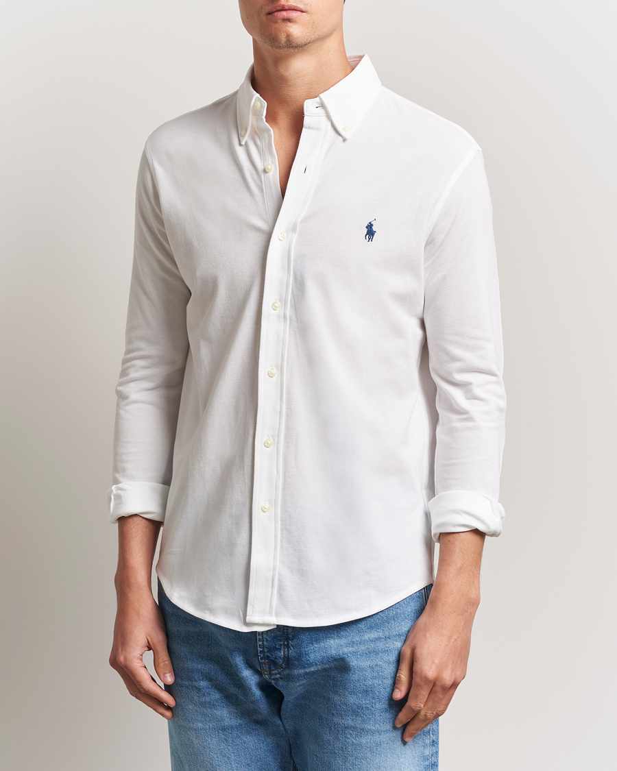 Hombres | Camisas | Polo Ralph Lauren | Featherweight Mesh Shirt White