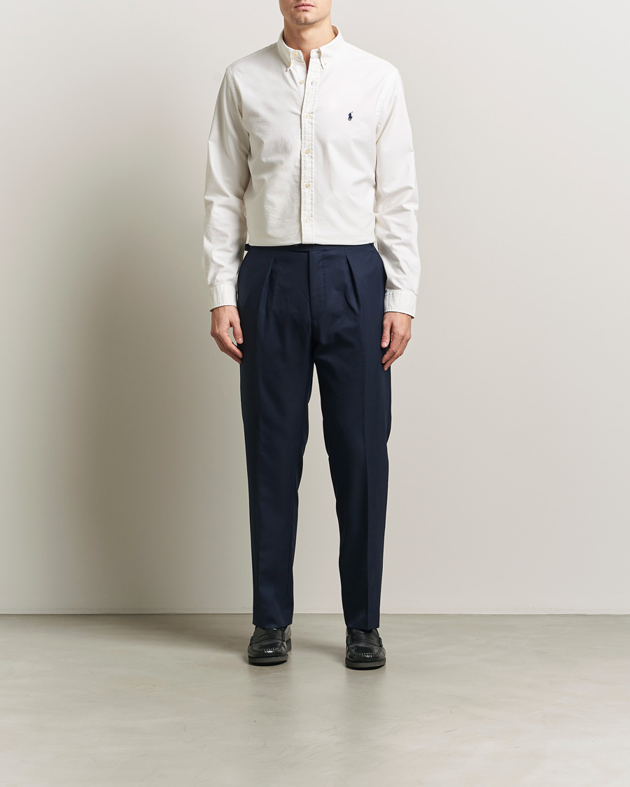 Hombres | Camisas | Polo Ralph Lauren | Slim Fit Garment Dyed Oxford Shirt White