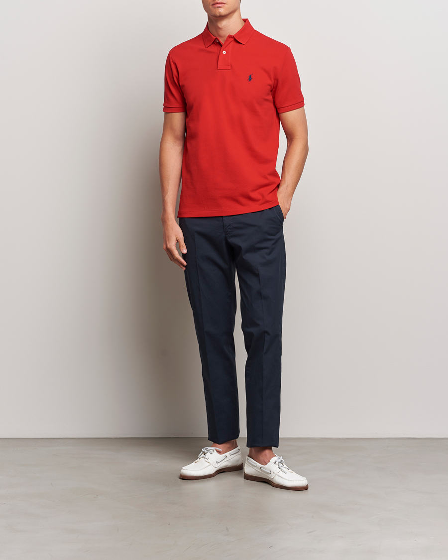 Hombres | Polos | Polo Ralph Lauren | Custom Slim Fit Polo Red