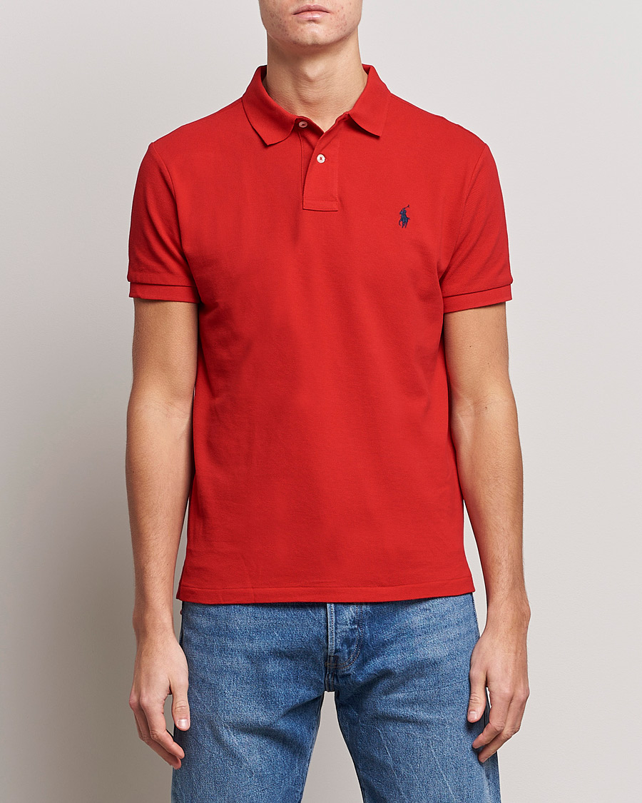 Hombres | Camisas polo de manga corta | Polo Ralph Lauren | Custom Slim Fit Polo Red