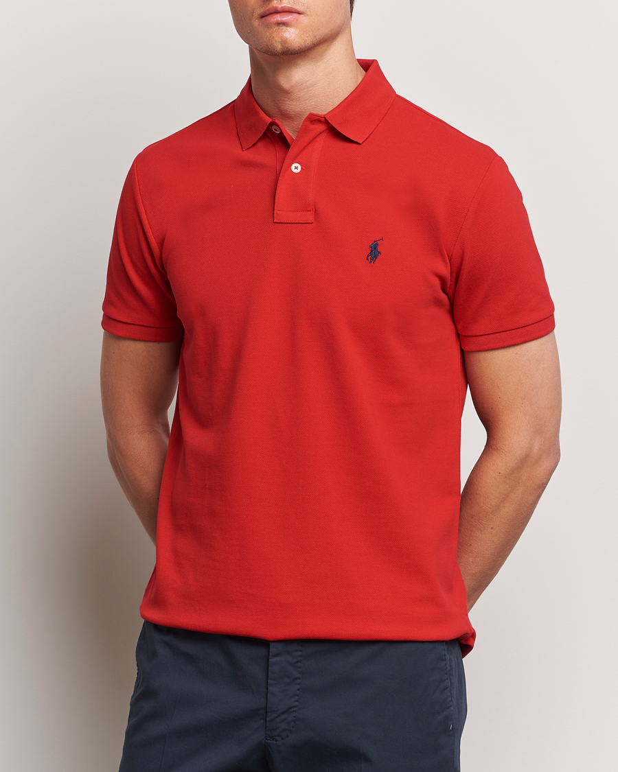 Hombres | Polos | Polo Ralph Lauren | Custom Slim Fit Polo Red