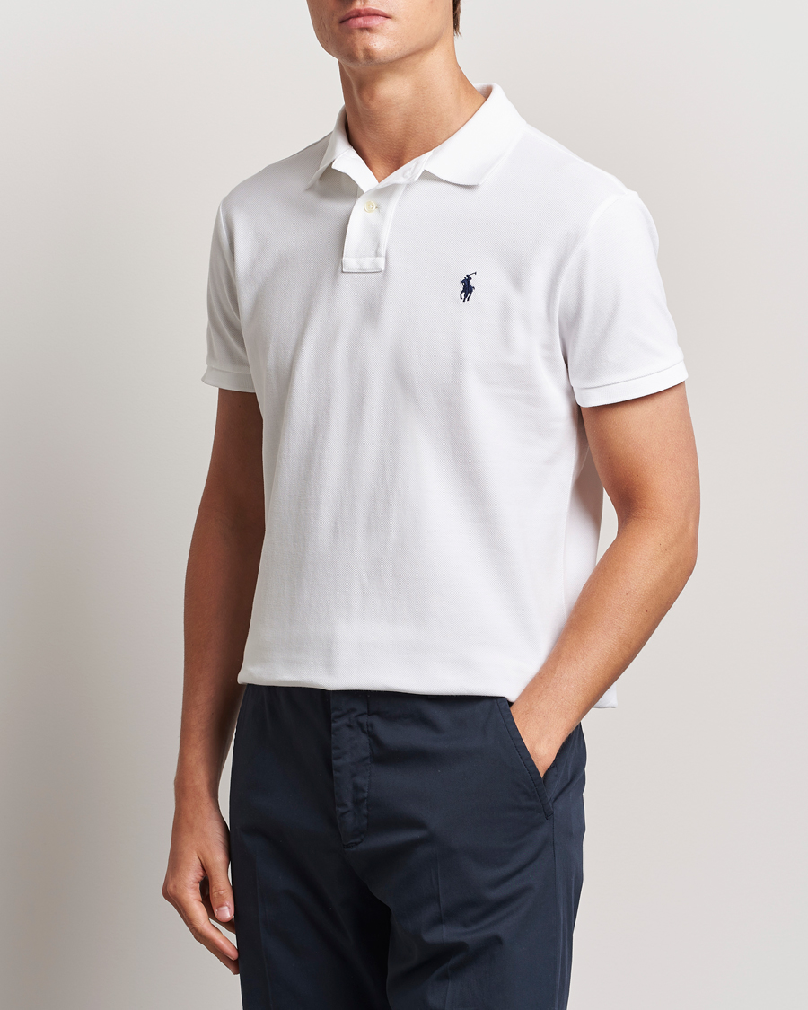 Hombres | Polos | Polo Ralph Lauren | Custom Slim Fit Polo White