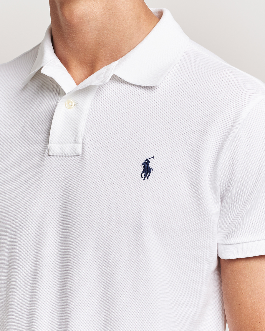 Hombres | Polos | Polo Ralph Lauren | Custom Slim Fit Polo White