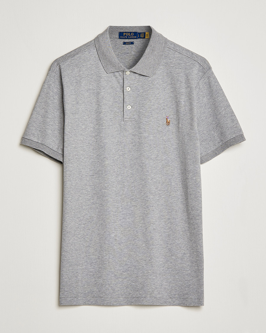 Hombres | Polos | Polo Ralph Lauren | Slim Fit Pima Cotton Polo Steel Heather