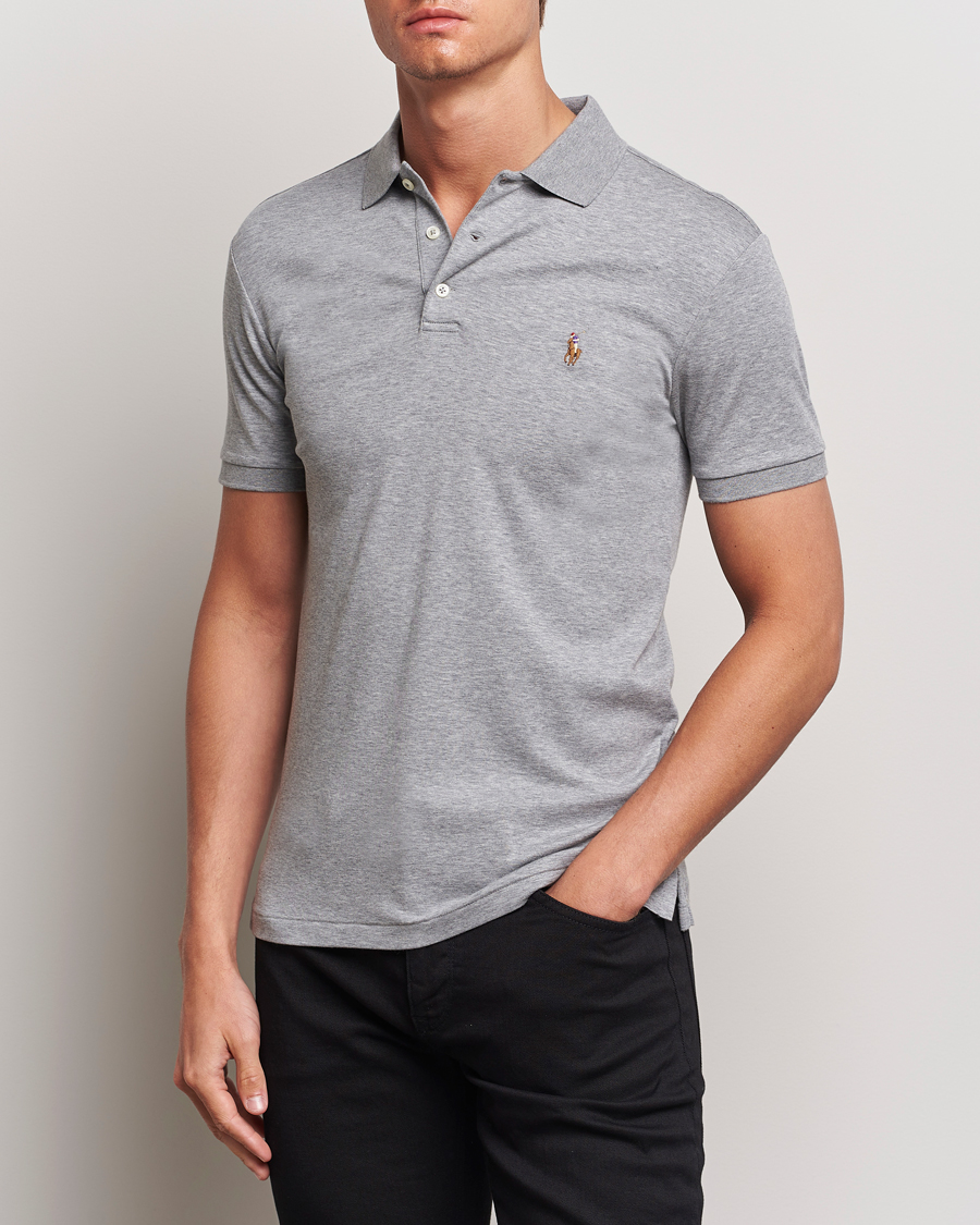 Hombres | Polos | Polo Ralph Lauren | Slim Fit Pima Cotton Polo Steel Heather