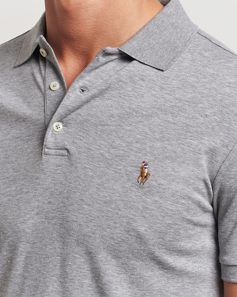 Hombres | Polos | Polo Ralph Lauren | Slim Fit Pima Cotton Polo Steel Heather