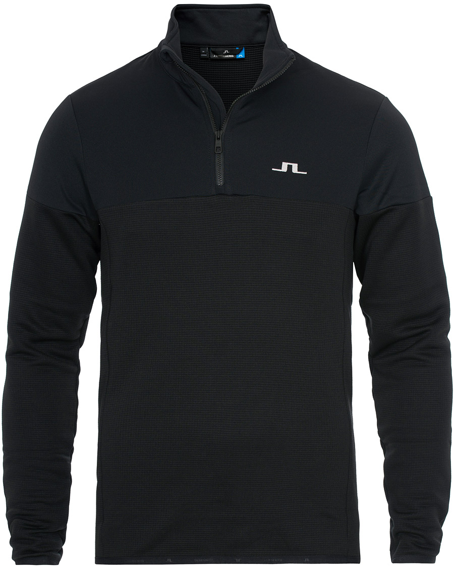 Hombres | Jerséis y prendas de punto | J.Lindeberg | Hubbard Half Zip Black