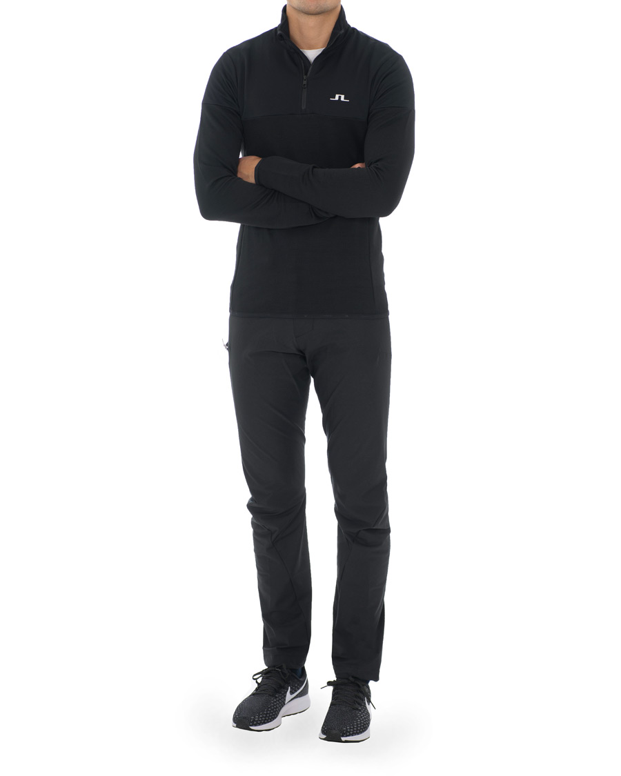 Hombres | Jerséis y prendas de punto | J.Lindeberg | Hubbard Half Zip Black