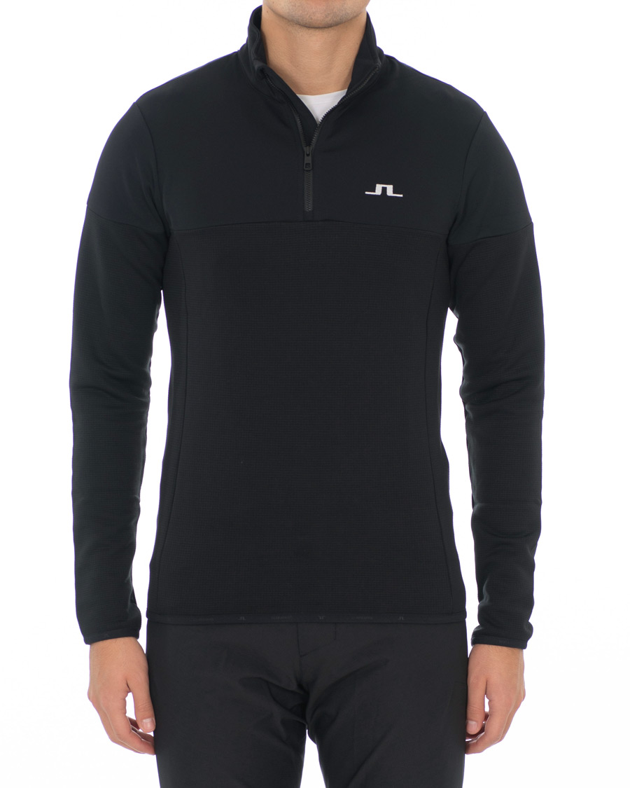 Hombres | Jerséis y prendas de punto | J.Lindeberg | Hubbard Half Zip Black