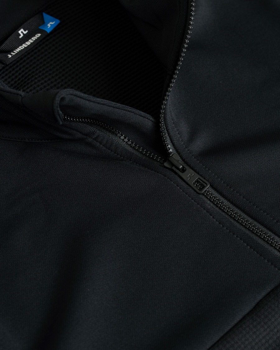 Hombres | Jerséis y prendas de punto | J.Lindeberg | Hubbard Half Zip Black