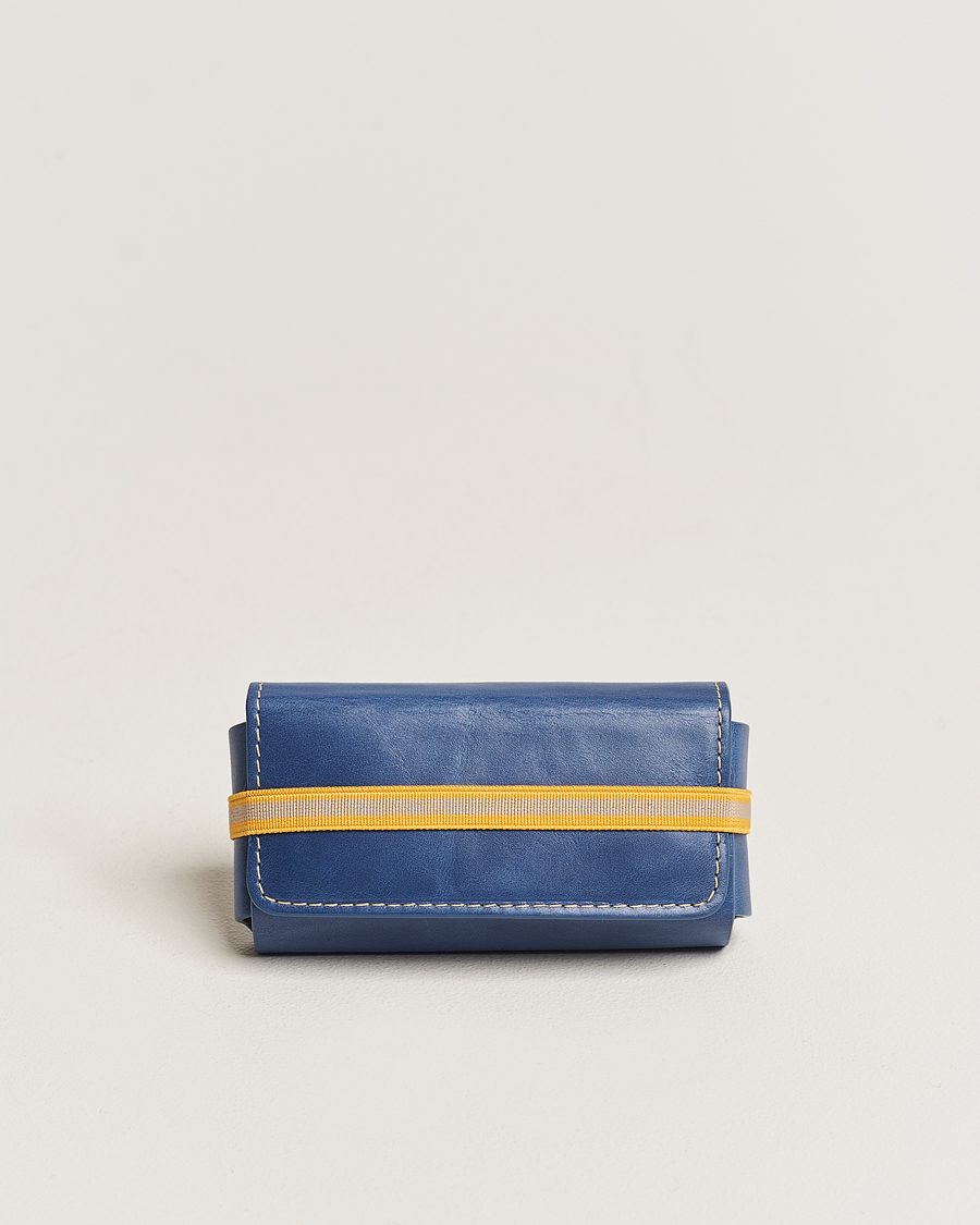 Hombres | Eight & Bob Perfume Leather Case Navy Blue | Eight & Bob | Perfume Leather Case Navy Blue