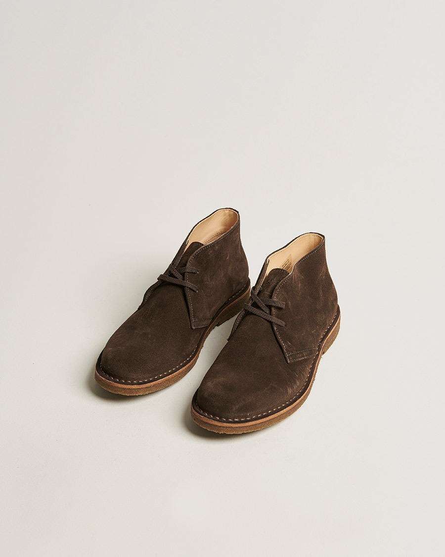 Hombres | Zapatos de ante | Astorflex | Greenflex Desert Boot Dark Brown Suede