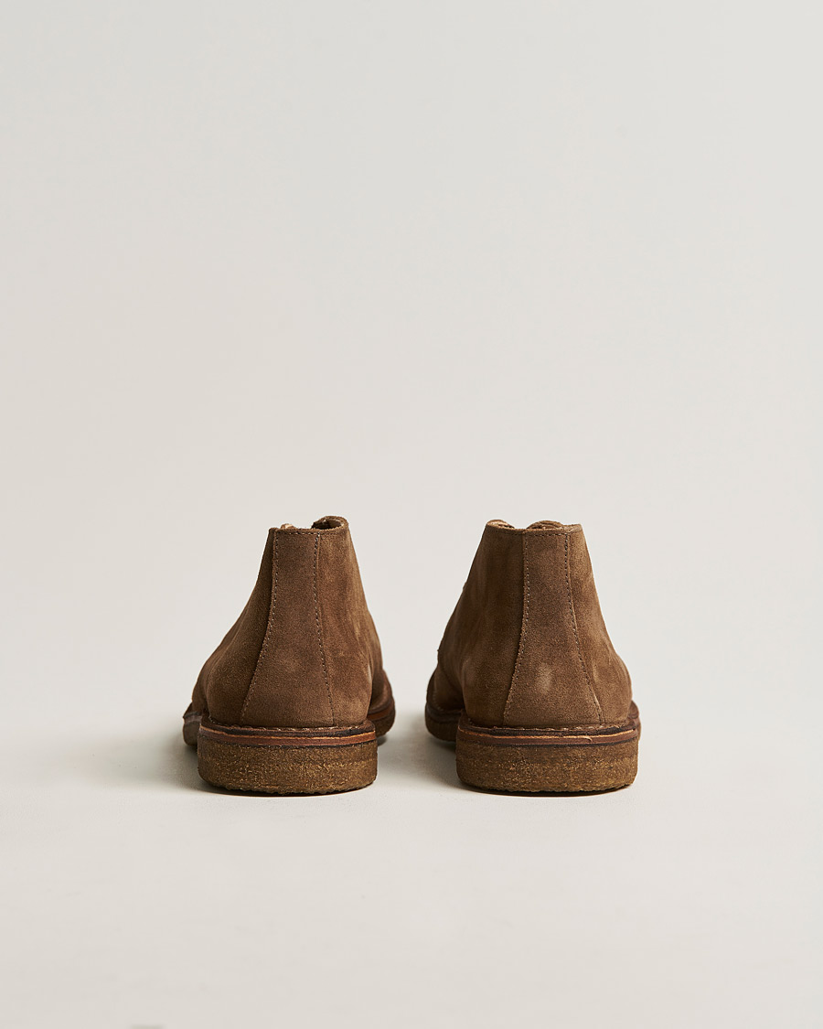Hombres | Zapatos de ante | Astorflex | Greenflex Desert Boot Dark Khaki Suede