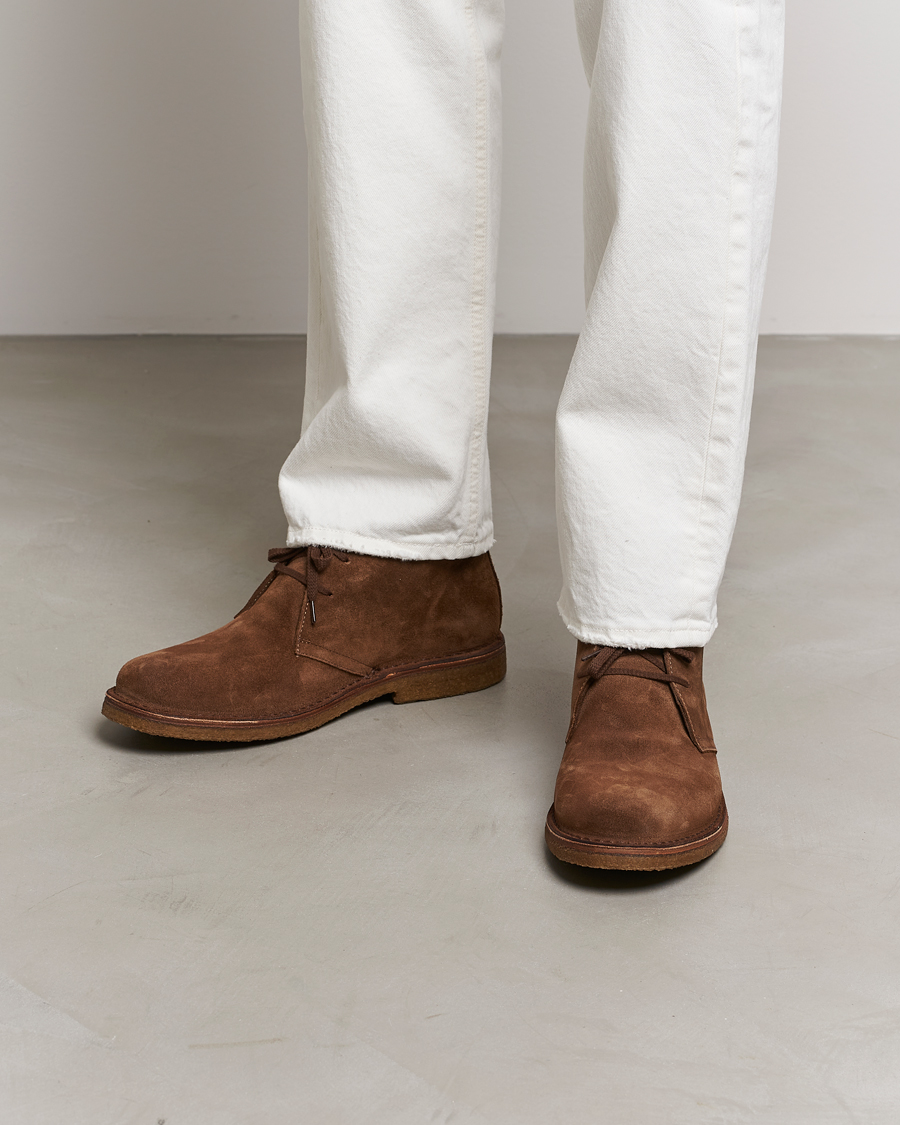 Hombres | Botas | Astorflex | Greenflex Desert Boot Dark Khaki Suede