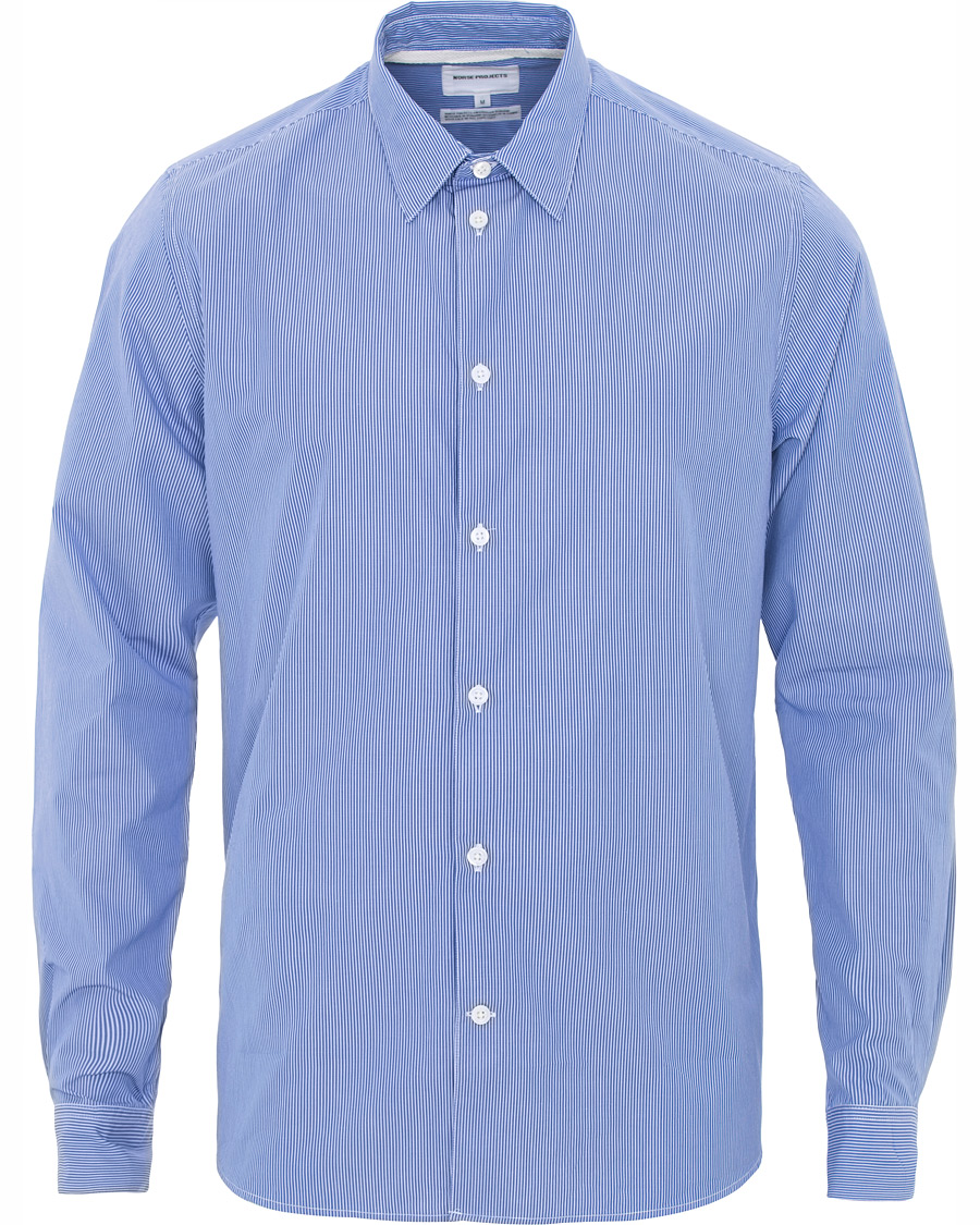 Hombres | Camisas | Norse Projects | Hans Classic Striped Shirt Navy