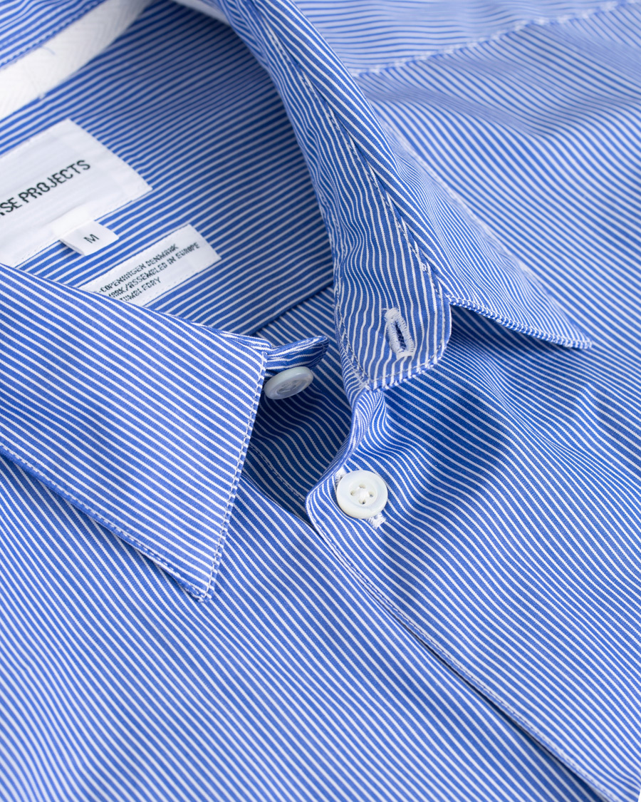 Hombres | Camisas | Norse Projects | Hans Classic Striped Shirt Navy
