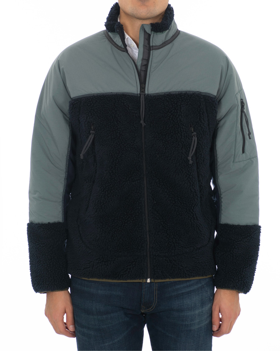Hombres | Abrigos y chaquetas | J.Crew | 8mm Pile Sherpa Full Zip Jacket Darkest Indigo