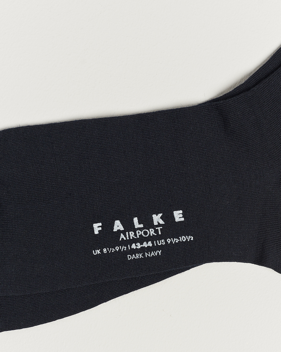 Hombres | Falke | Falke | Airport Knee Socks Dark Navy
