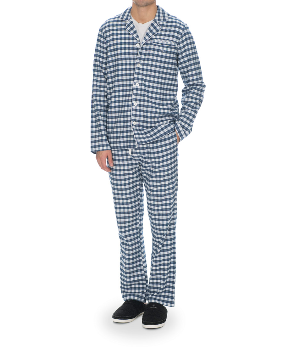 Hombres | Ropa interior y calcetines | Gant | Flannel Pyjama Set Eggshell