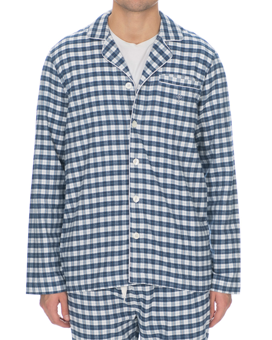 Hombres | Ropa interior y calcetines | Gant | Flannel Pyjama Set Eggshell