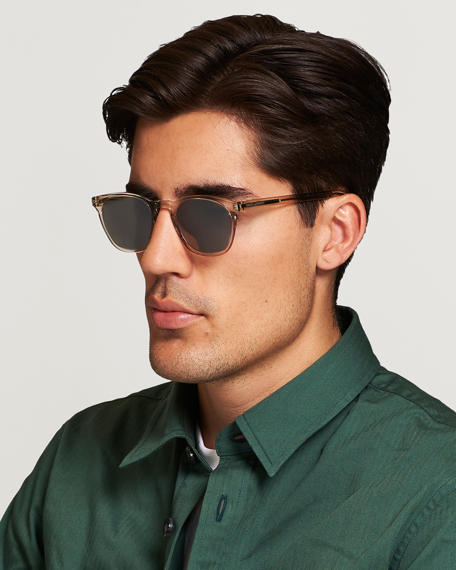 Hombres | Gafas de sol D-frame | Saint Laurent | SL 28 Sunglasses Beige/Silver