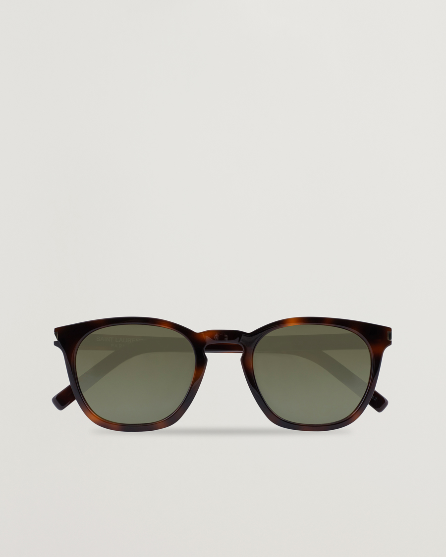 Hombres | Gafas de sol | Saint Laurent | SL 28 Sunglasses Havana/Green