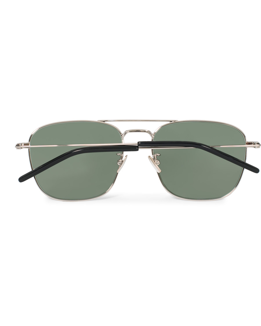 Hombres | Saint Laurent SL 309 Sunglasses Silver/Green | Saint Laurent | SL 309 Sunglasses Silver/Green