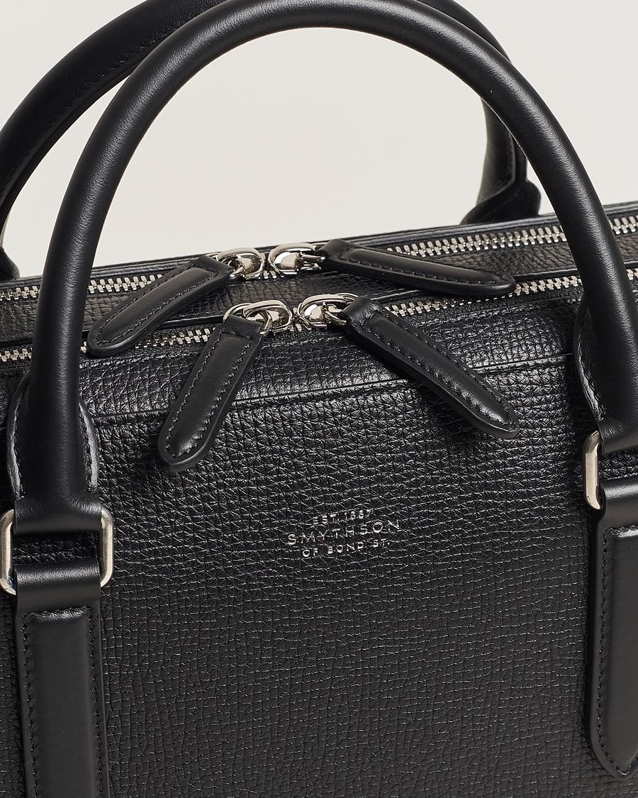 Hombres | Bolsos | Smythson | SmythsonLudlow Large Briefcase With Zip FrontBlack