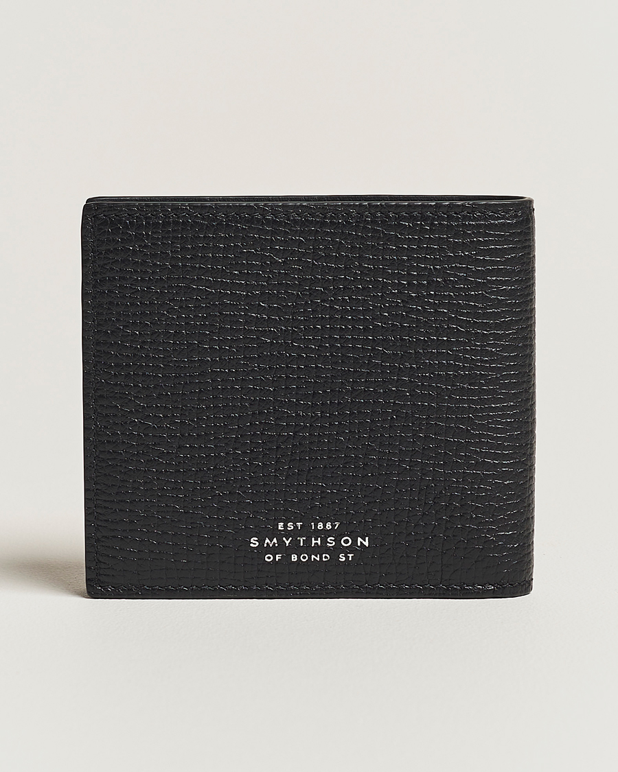 Hombres | Billeteras | Smythson | Ludlow 6 Card Wallet Black