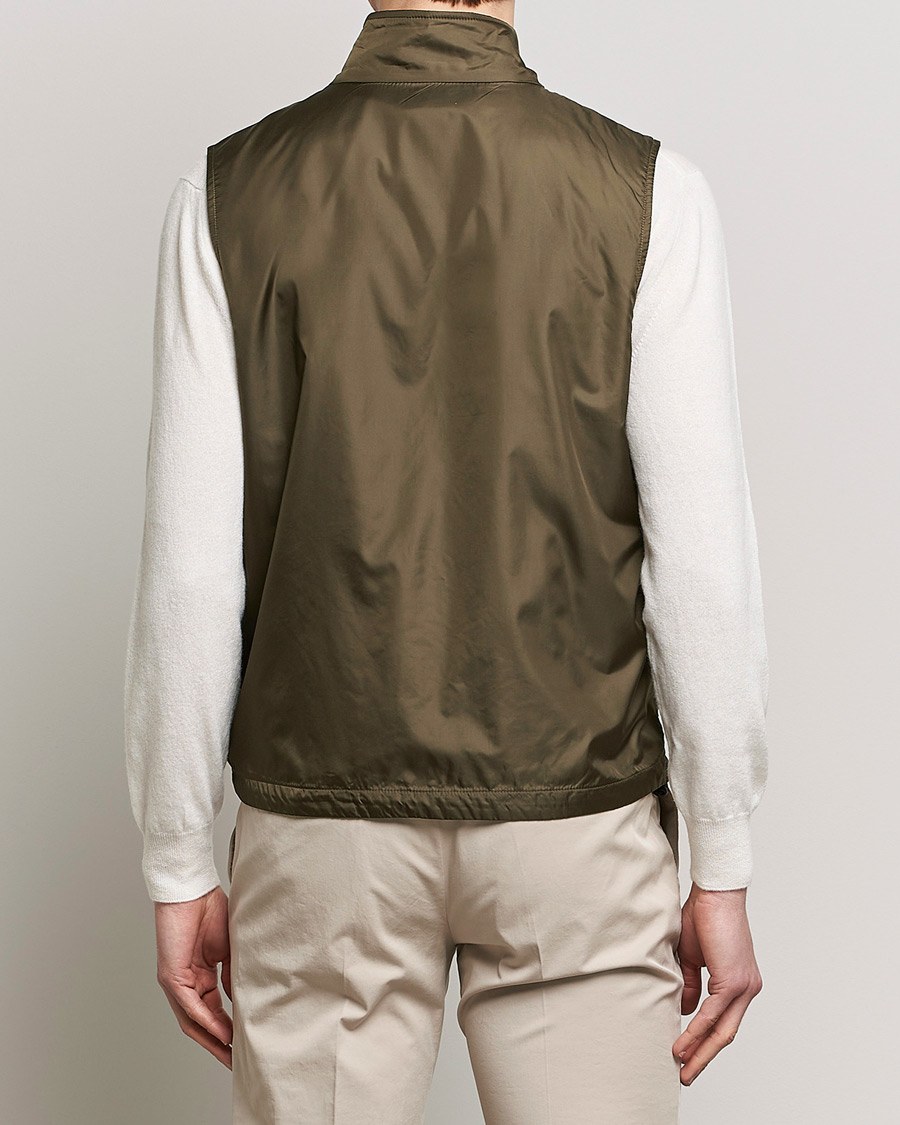 Hombres | Chalecos | Aspesi | Vernes Nylon Gilet Dark Military