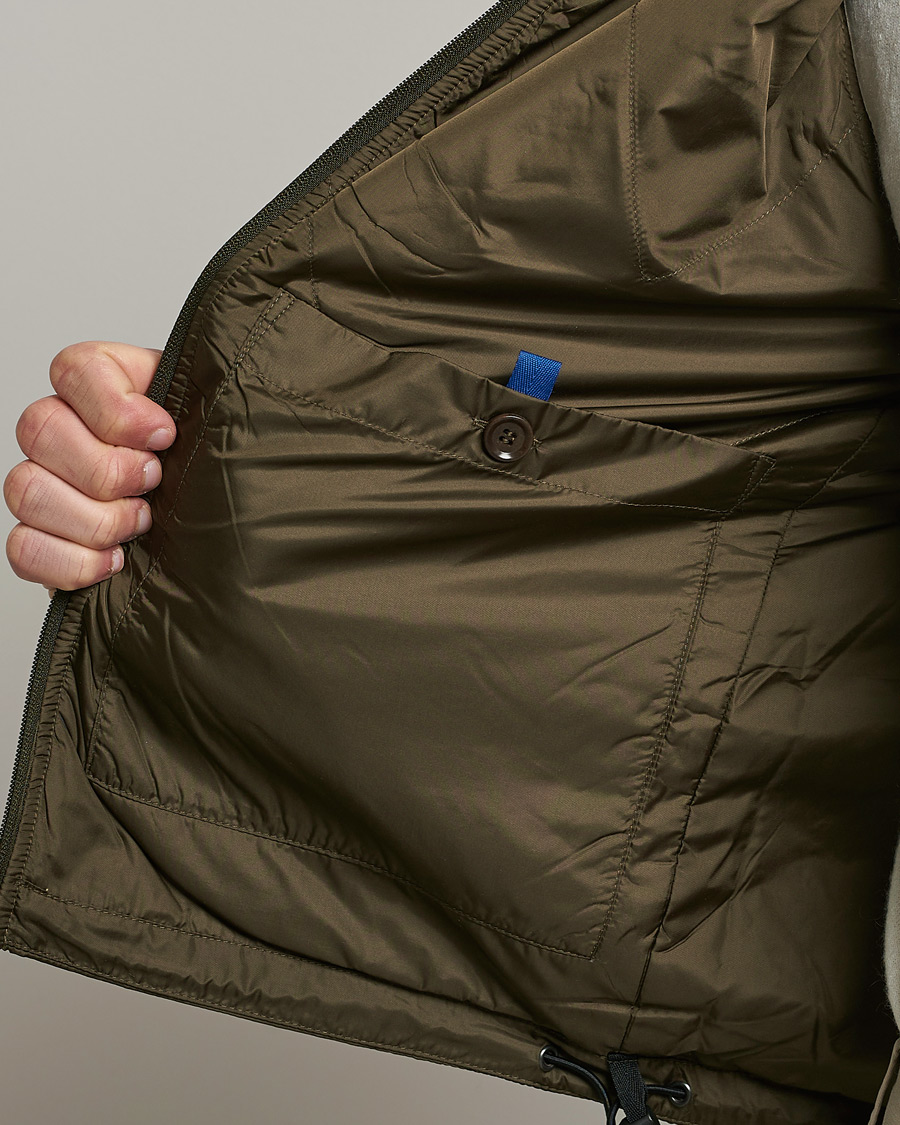 Hombres | Chalecos | Aspesi | Vernes Nylon Gilet Dark Military