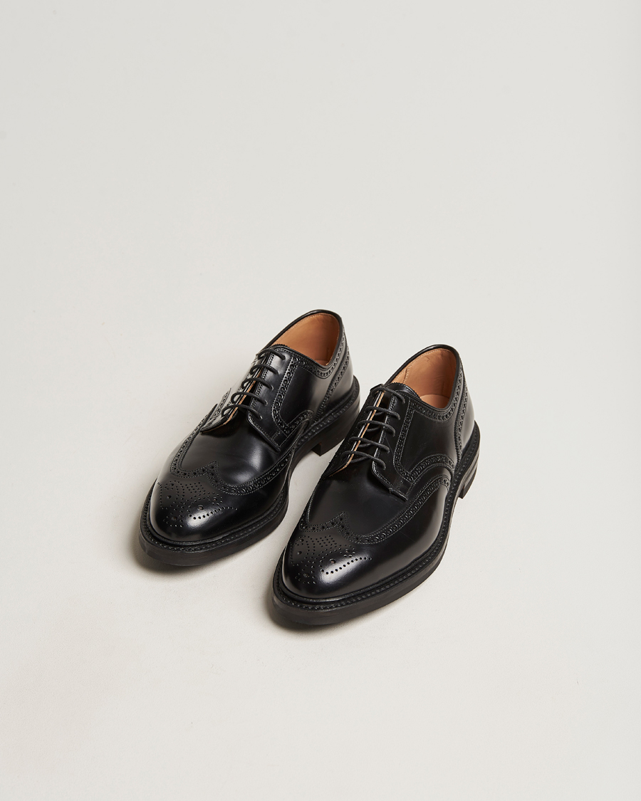 Hombres | Zapatos hechos a mano | Crockett & Jones | Pembroke Derbys Black Calf
