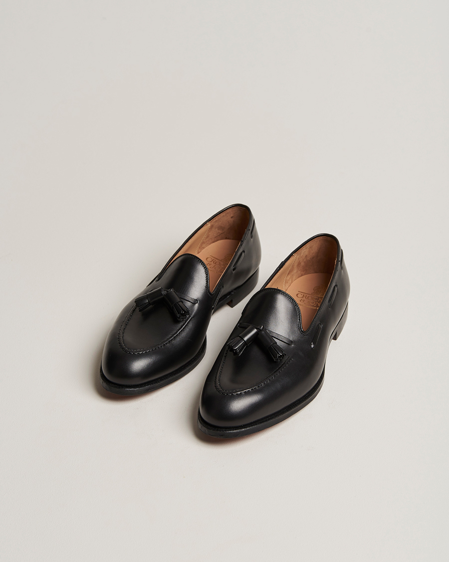 Hombres | Mocasines | Crockett & Jones | Cavendish 2 Tassel Loafer Black Calf
