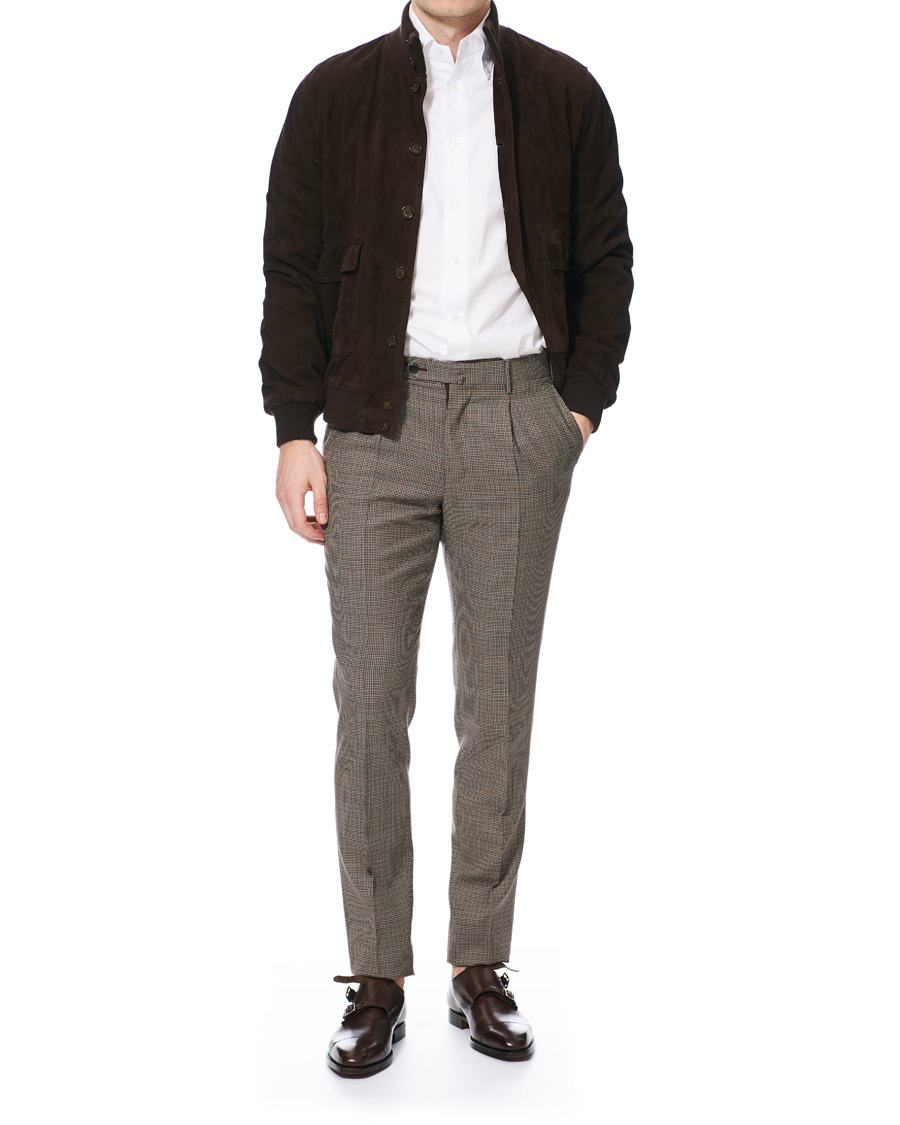 Hombres | Camisas | Mazzarelli | Soft Oxford Button Down Shirt White