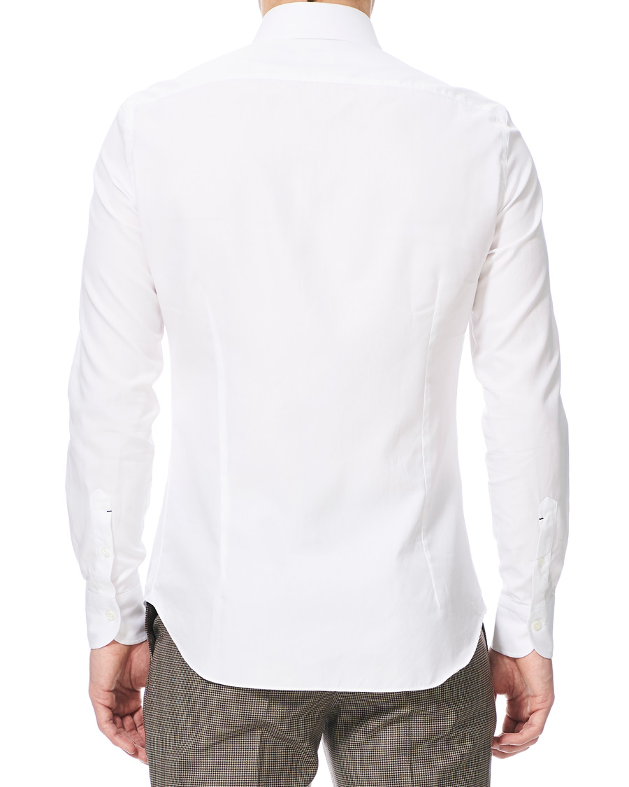 Hombres | Camisas | Mazzarelli | Soft Oxford Button Down Shirt White
