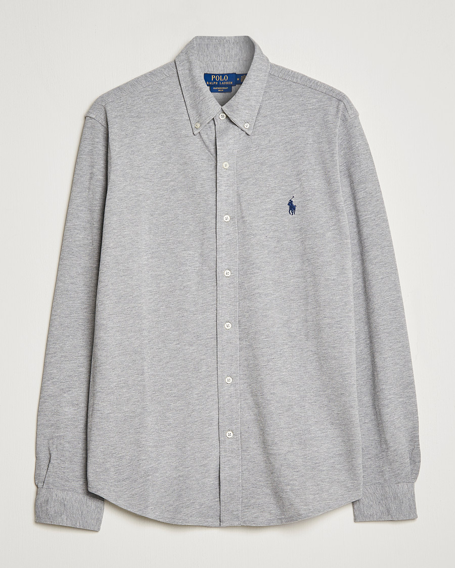 Hombres | Camisas | Polo Ralph Lauren | Slim Fit Featherweight Mesh Shirt Andover Heather