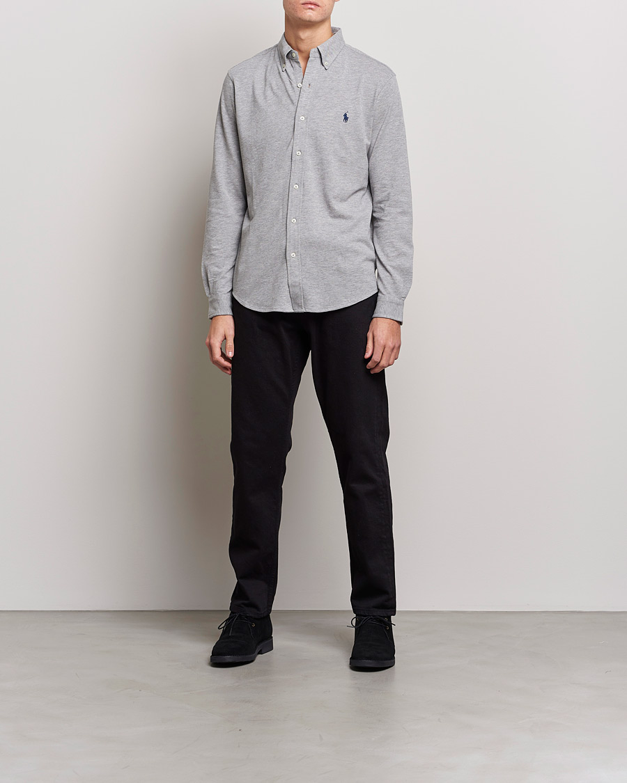 Hombres | Camisas | Polo Ralph Lauren | Slim Fit Featherweight Mesh Shirt Andover Heather