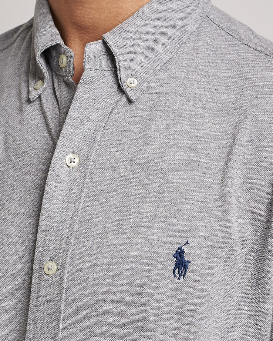 Hombres | Camisas | Polo Ralph Lauren | Slim Fit Featherweight Mesh Shirt Andover Heather