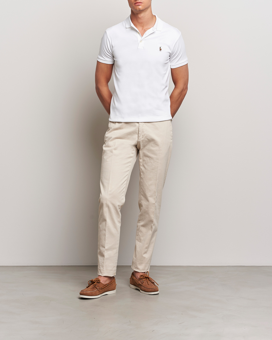 Hombres | Polos | Polo Ralph Lauren | Slim Fit Pima Cotton Polo White