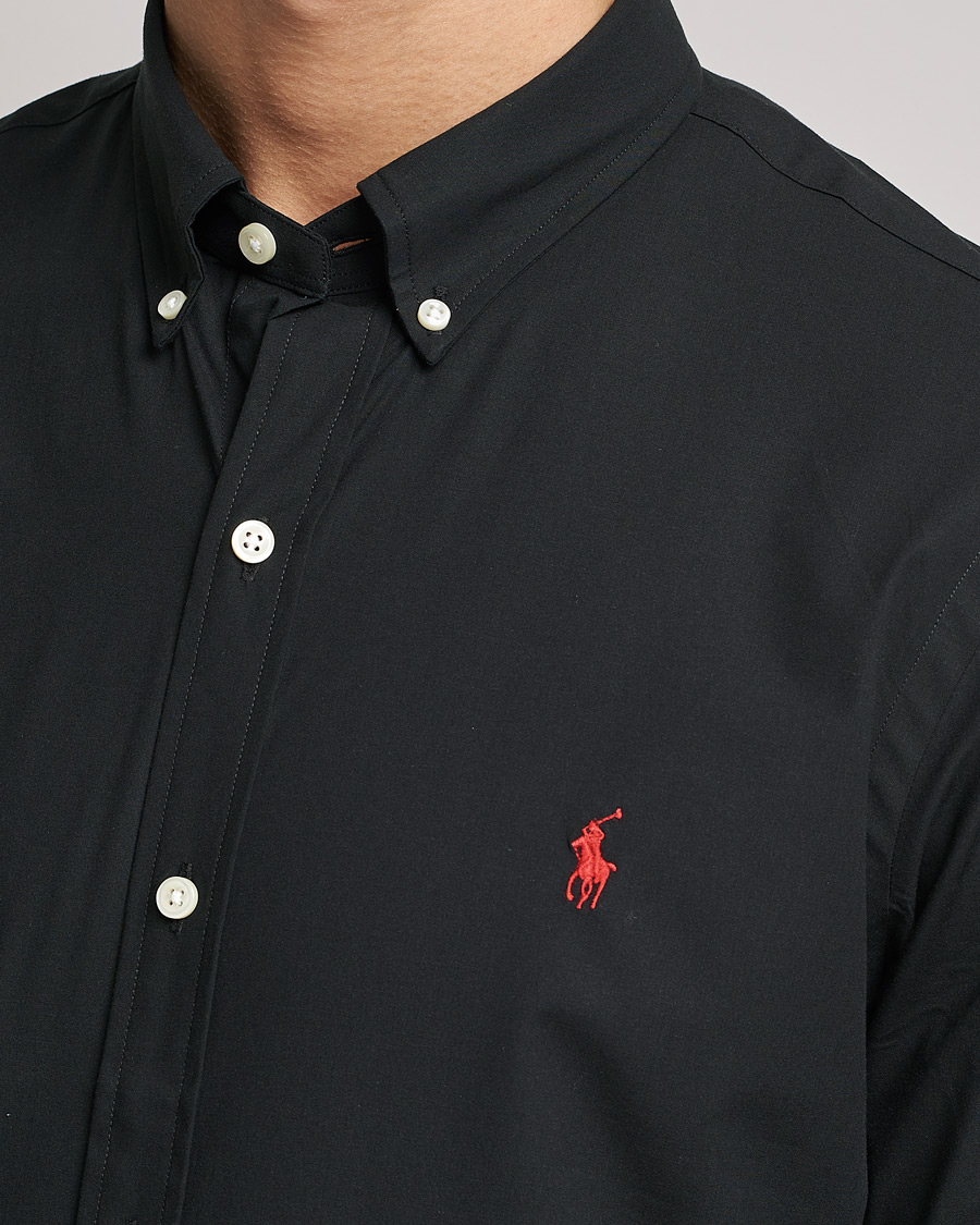 Hombres | Camisas | Polo Ralph Lauren | Slim Fit Shirt Poplin Polo Black