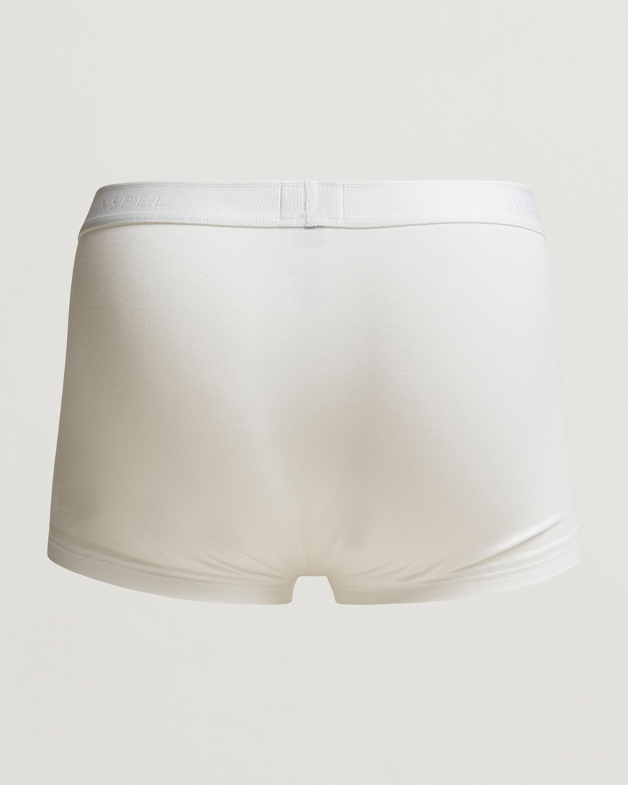 Hombres | Ropa interior y calcetines | Sunspel | Cotton Stretch Trunk White