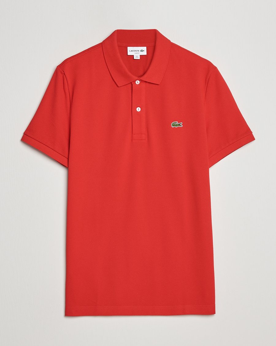 Hombres | Polos | Lacoste | Slim Fit Polo Piké Red