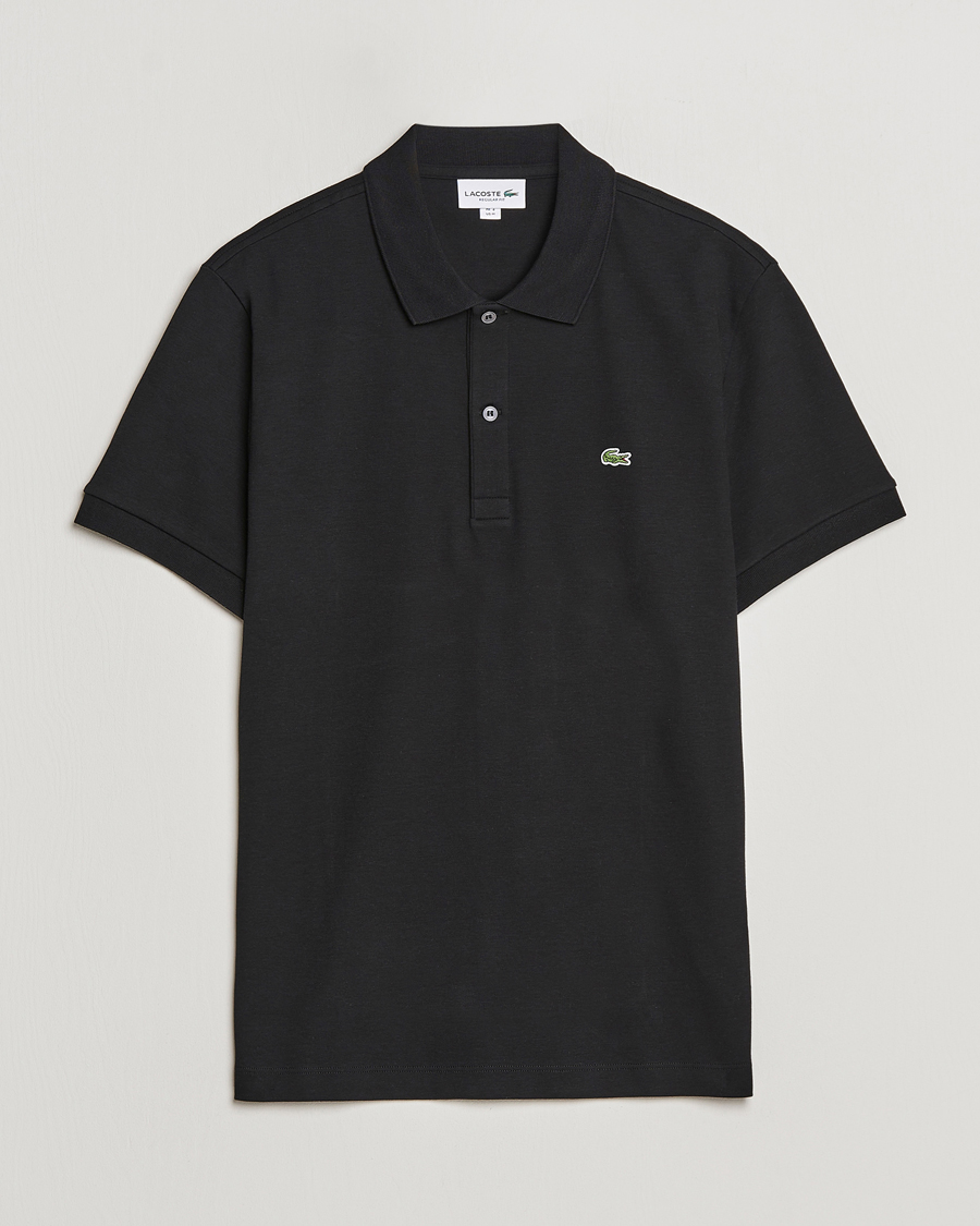 Hombres | Polos | Lacoste | Pima Interlock Piké Black