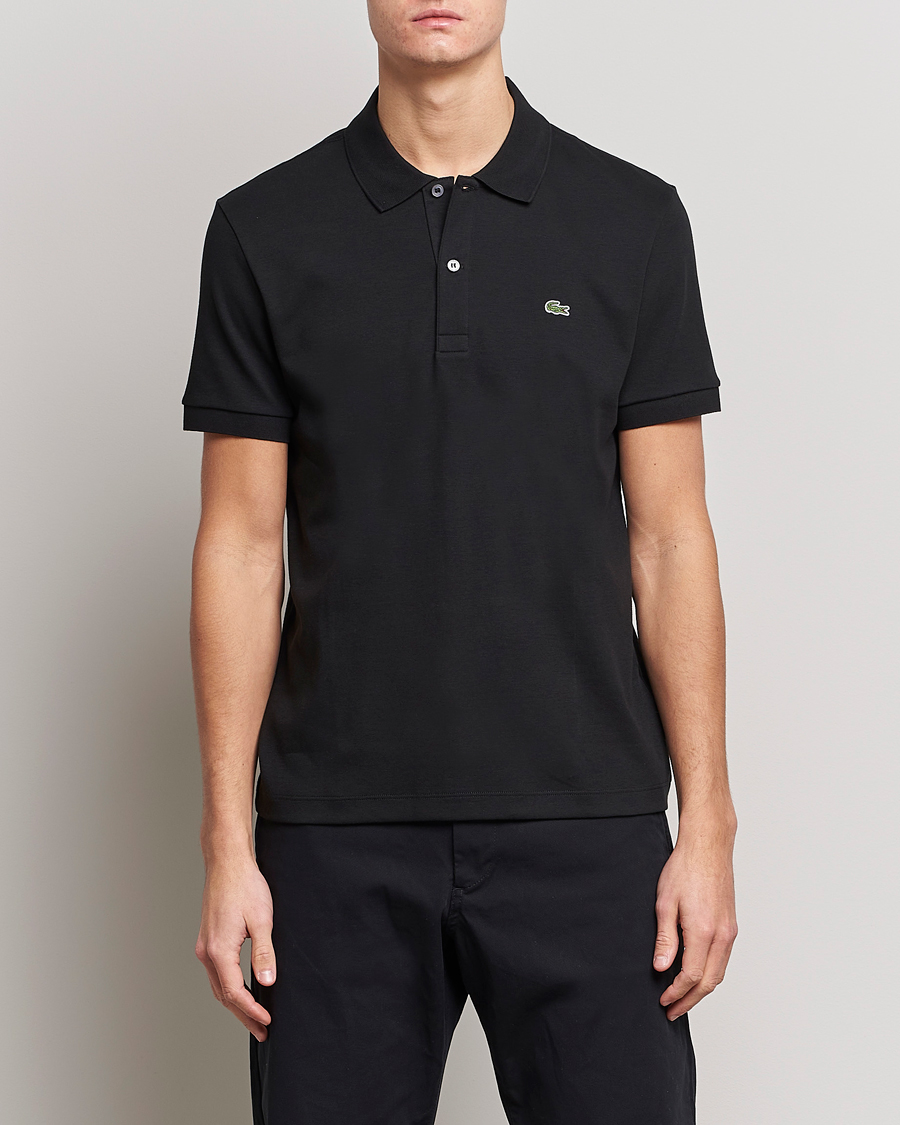 Hombres | Polos | Lacoste | Pima Interlock Piké Black