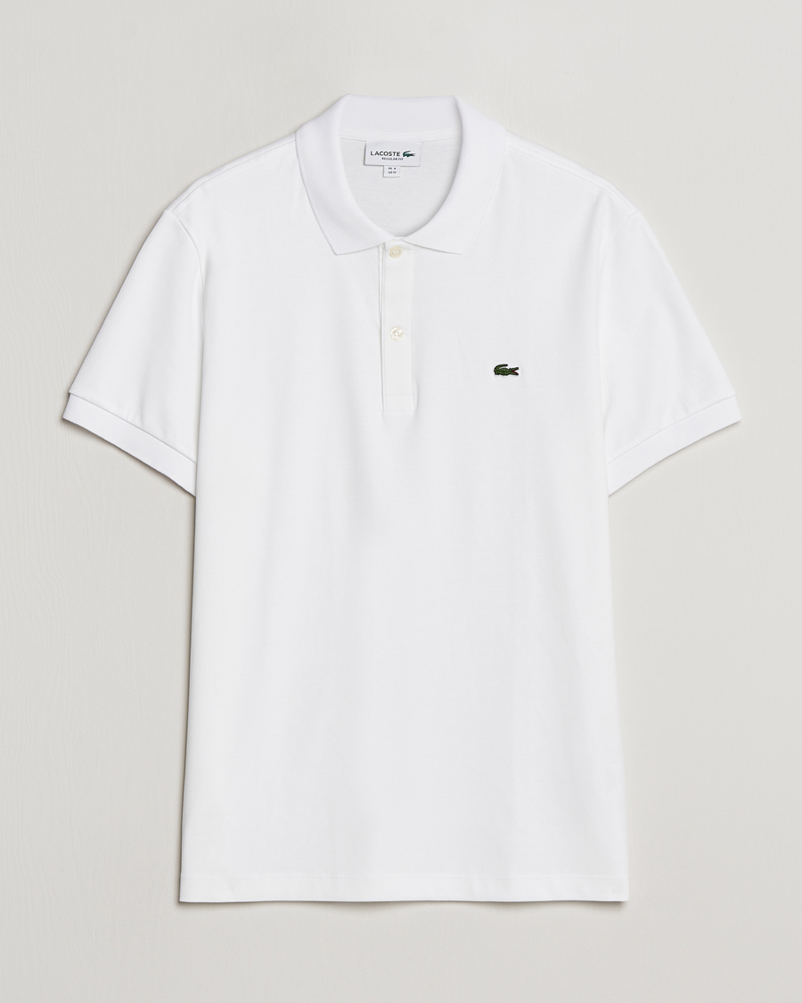 Hombres | Polos | Lacoste | Pima Interlock Piké White