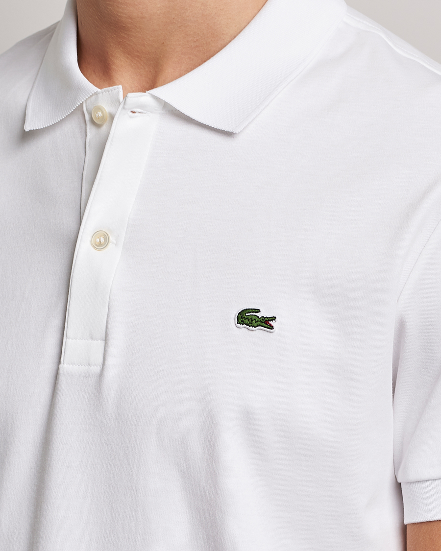 Hombres | Polos | Lacoste | Pima Interlock Piké White