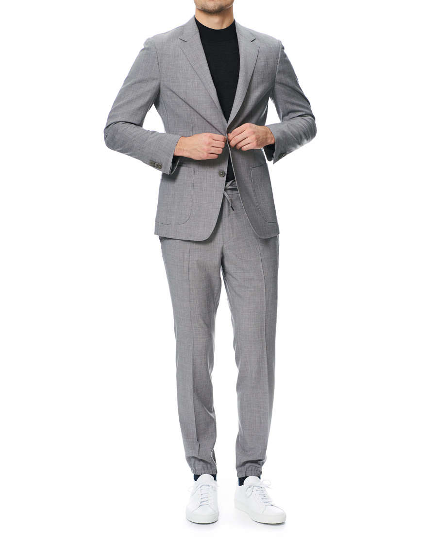 Hombres | Trajes | Z Zegna | Techmerino Washable Wool Suit Light Grey