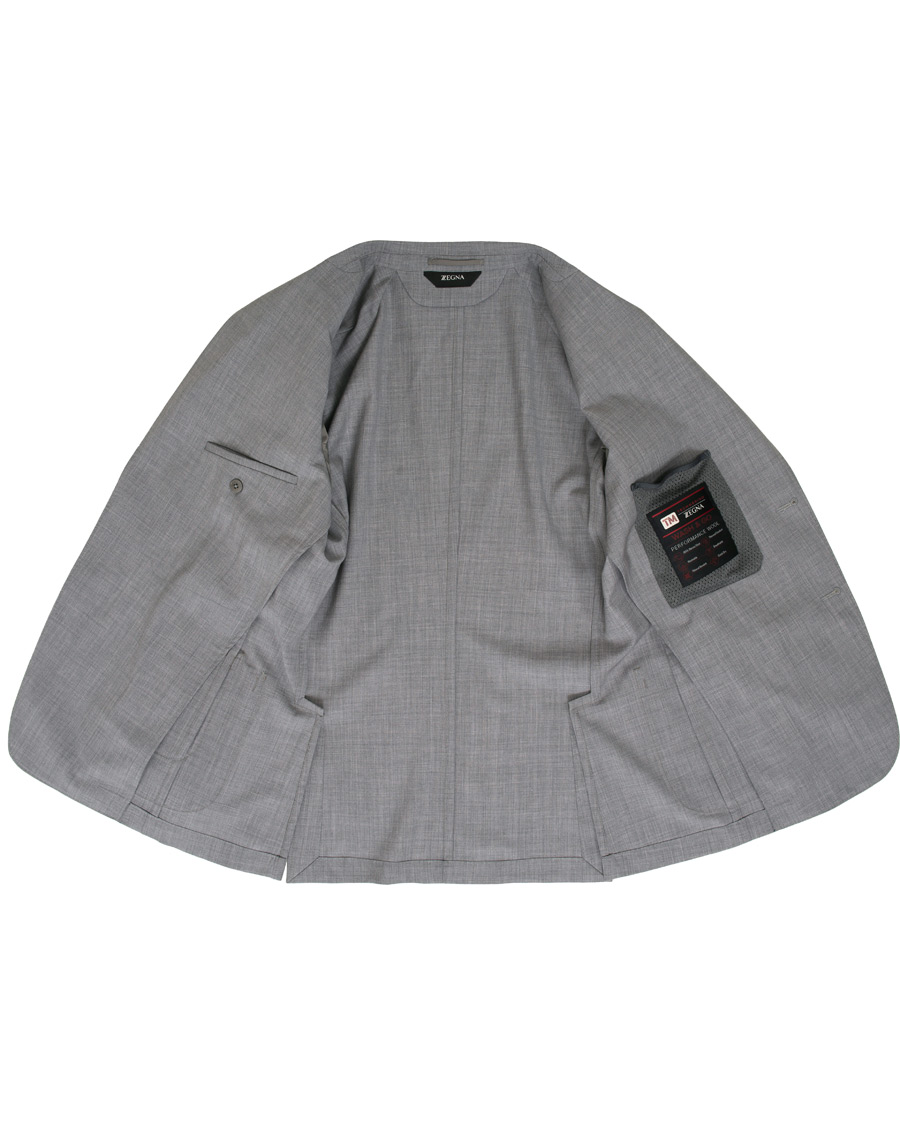 Hombres | Trajes | Z Zegna | Techmerino Washable Wool Suit Light Grey