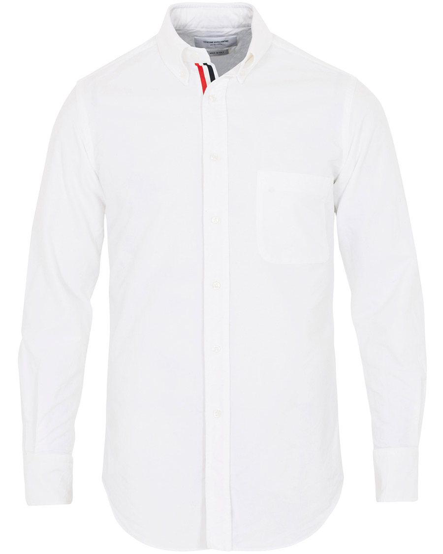 Hombres | Camisas | Thom Browne | Contrast Oxford Button Down Shirt White
